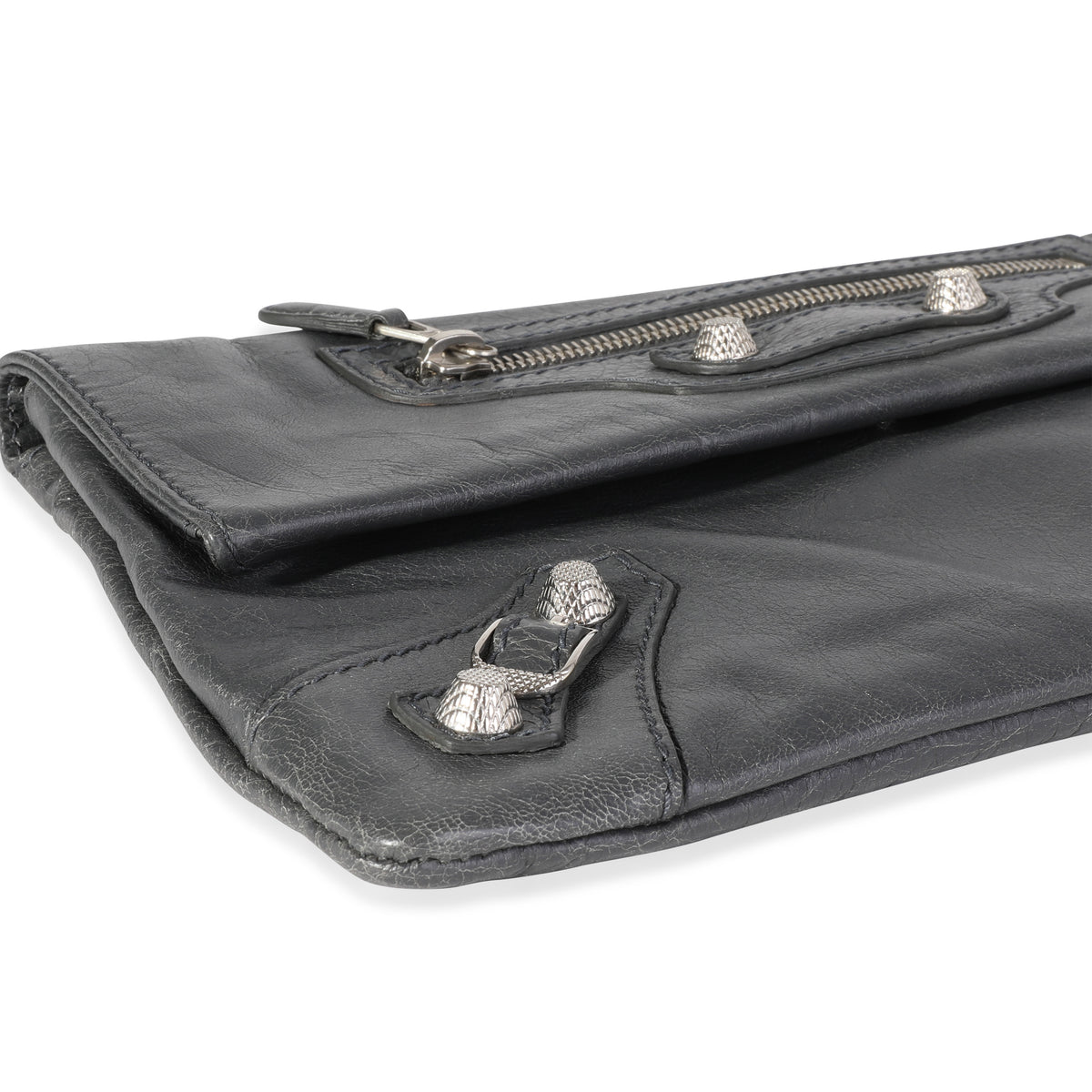 Balenciaga Grey Leather Giant 12 Envelope Clutch