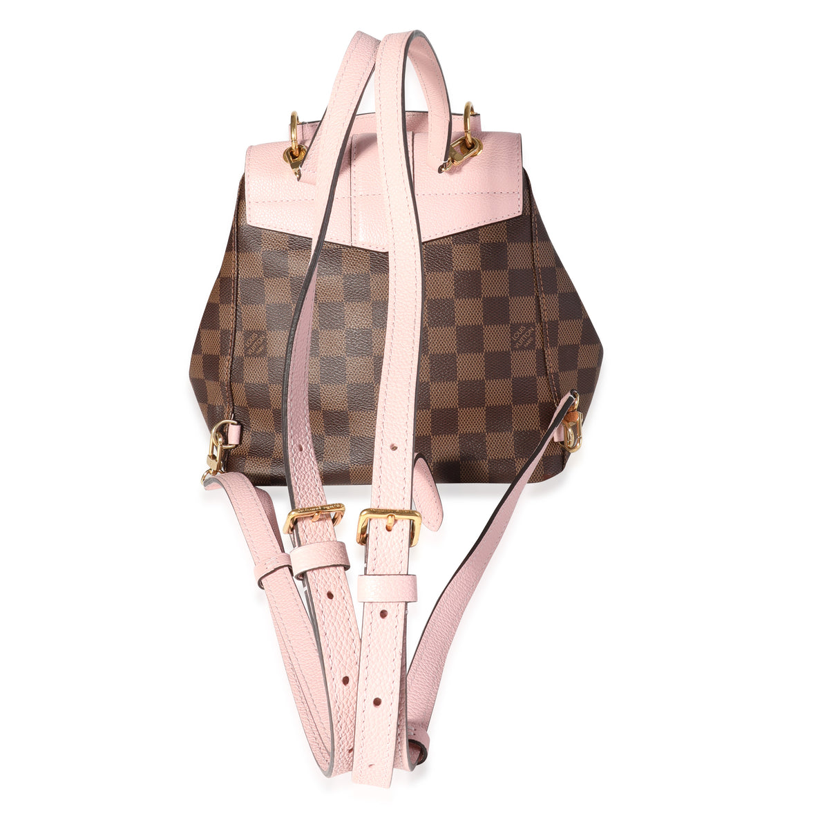 Louis Vuitton Damier Ebene & Magnolia Calfskin Clapton Backpack | myGemma