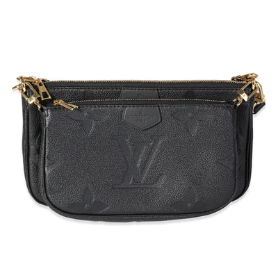 Louis Vuitton Black Monogram Empreinte Leather Multi-Pochette Accessoires