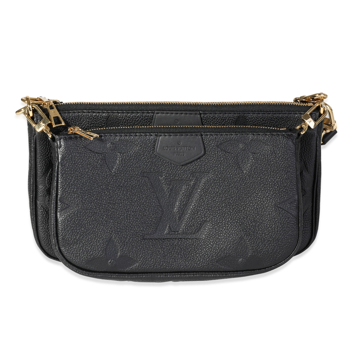 Louis Vuitton Black Monogram Empreinte Leather Multi-Pochette