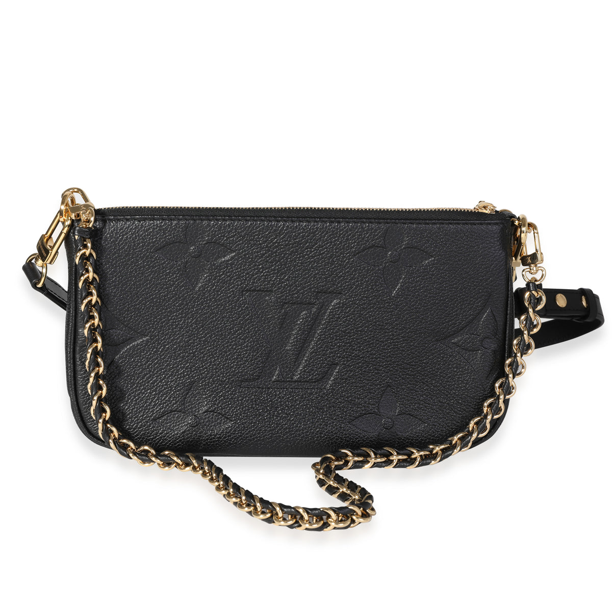 Louis Vuitton Black Monogram Empreinte Leather Multi-Pochette Accessoires