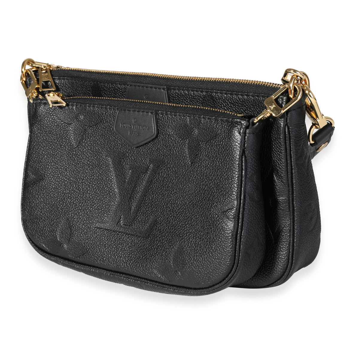 Louis Vuitton Black Monogram Empreinte Leather Multi-Pochette
