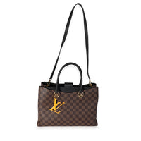 Louis Vuitton Damier Ebene & Black Calfskin LV Riverside