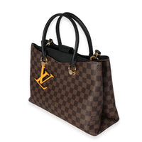 Louis Vuitton Damier Ebene & Black Calfskin LV Riverside