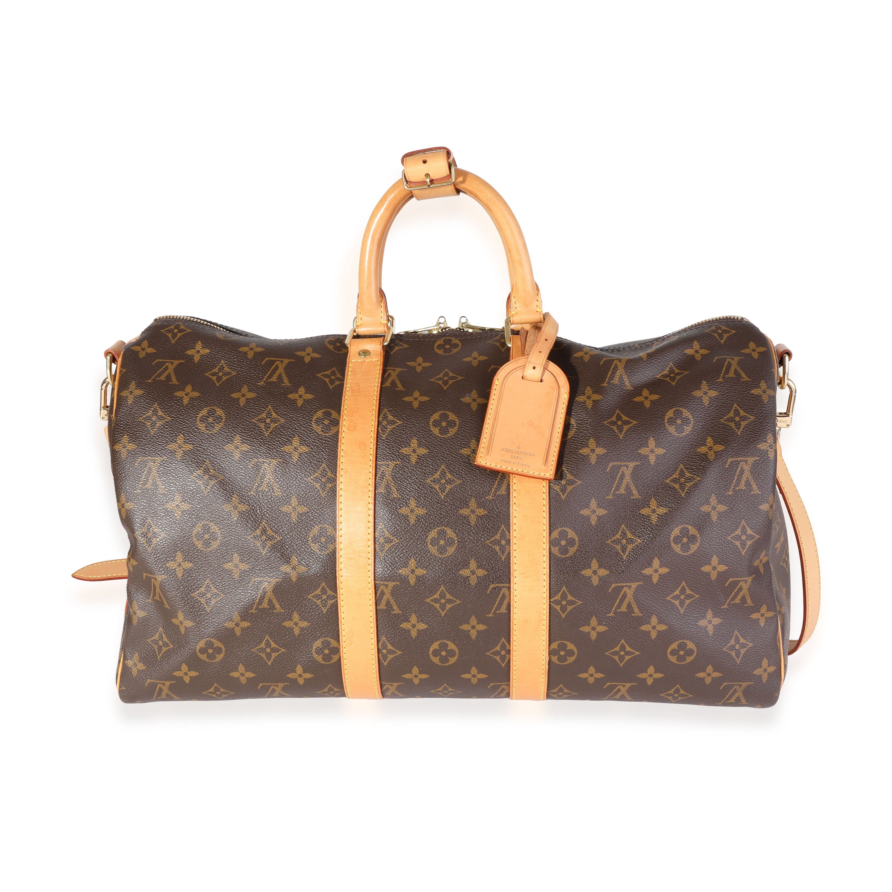 RDC13521 Authentic LOUIS VUITTON LV Monogram Canvas Keepall Bandouliere 45  cm