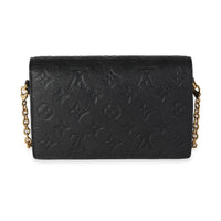 Louis Vuitton Black Monogram Empreinte Leather Vavin Wallet on Chain