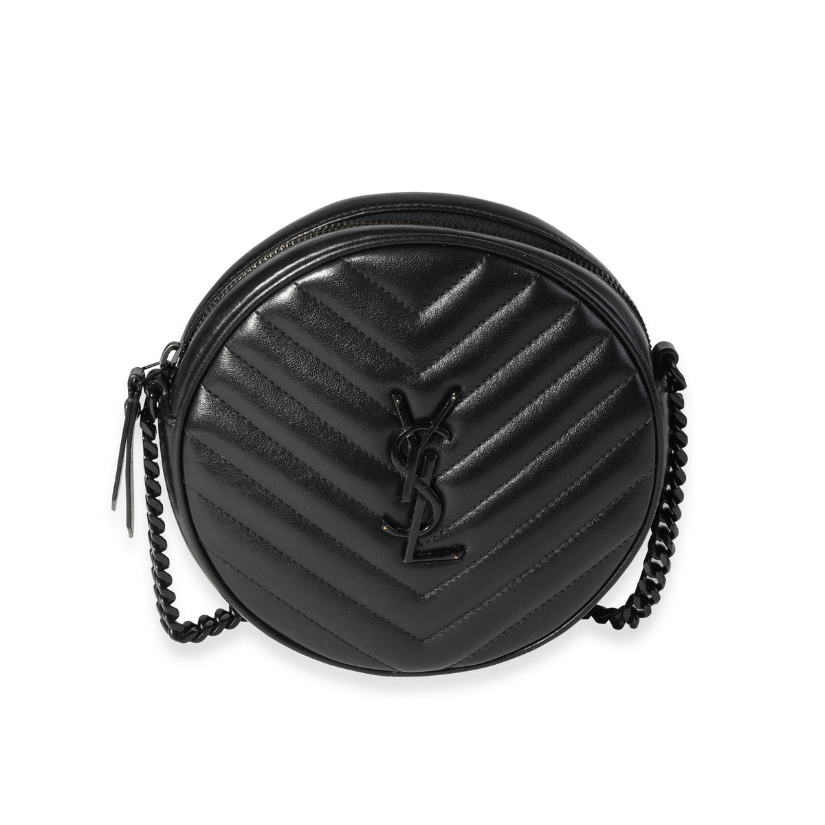 Saint Laurent So Black Matelassé Leather Jade Crossbody Bag