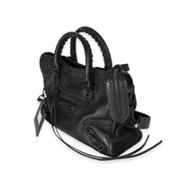 Balenciaga So Black Leather Metallic Edge Small City Bag