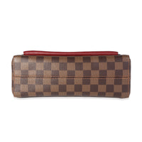 Louis Vuitton Damier Ebene Canvas & Bordeaux Calfskin Vavin PM