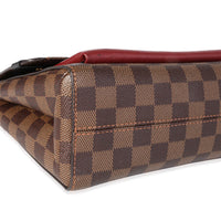 Louis Vuitton Damier Ebene Canvas & Bordeaux Calfskin Vavin PM