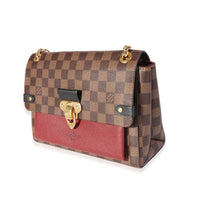 Louis Vuitton Damier Ebene Canvas & Bordeaux Calfskin Vavin PM