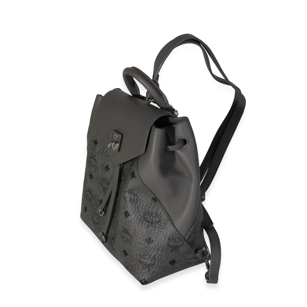 essential mini crossbody backpack in visetos MCM Original Small Soft Pink One Size adjustable and removable shoulder strap MCM Aren Visetos Shoulder Bag