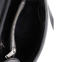 Saint Laurent Grey Matelassé Calfskin Top Handle Loulou Bag