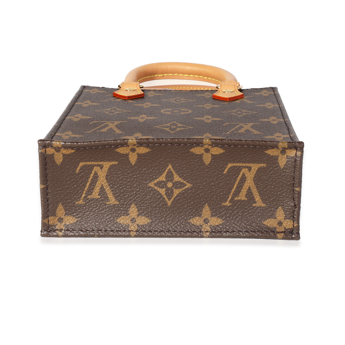 Louis Vuitton Brown Monogram canvas Petit Sac Plat Shoulder Bag Louis  Vuitton