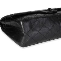 Chanel So Black Quilted Calfskin Reissue 2.55 226 Double Flap Bag