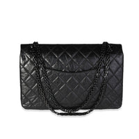 Chanel So Black Quilted Calfskin Reissue 2.55 226 Double Flap Bag