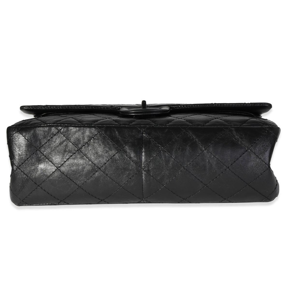 Chanel So Black Quilted Calfskin Reissue 2.55 226 Double Flap Bag