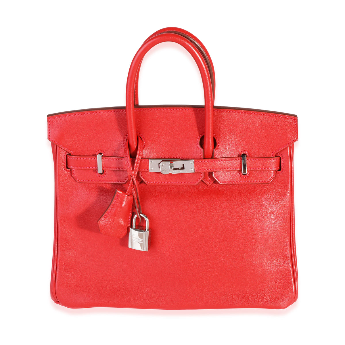 Hermès Rouge Casaque Swift Birkin 25 PHW