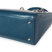 Blue Patent Leather Medium Lady  Bag