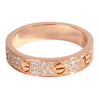 Cartier LOVE Diamond Wedding Band in 18k Rose Gold 0.31 CTW