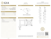 GIA Certified 1.16 Ct Princess cut J VS1 Loose Diamond