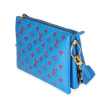 Louis Vuitton Blue & Red Embossed Lambskin Vuittamins Coussin PM