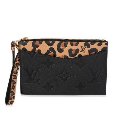 Louis Vuitton Black Monogram Empreinte Wild at Heart Melanie Pochette