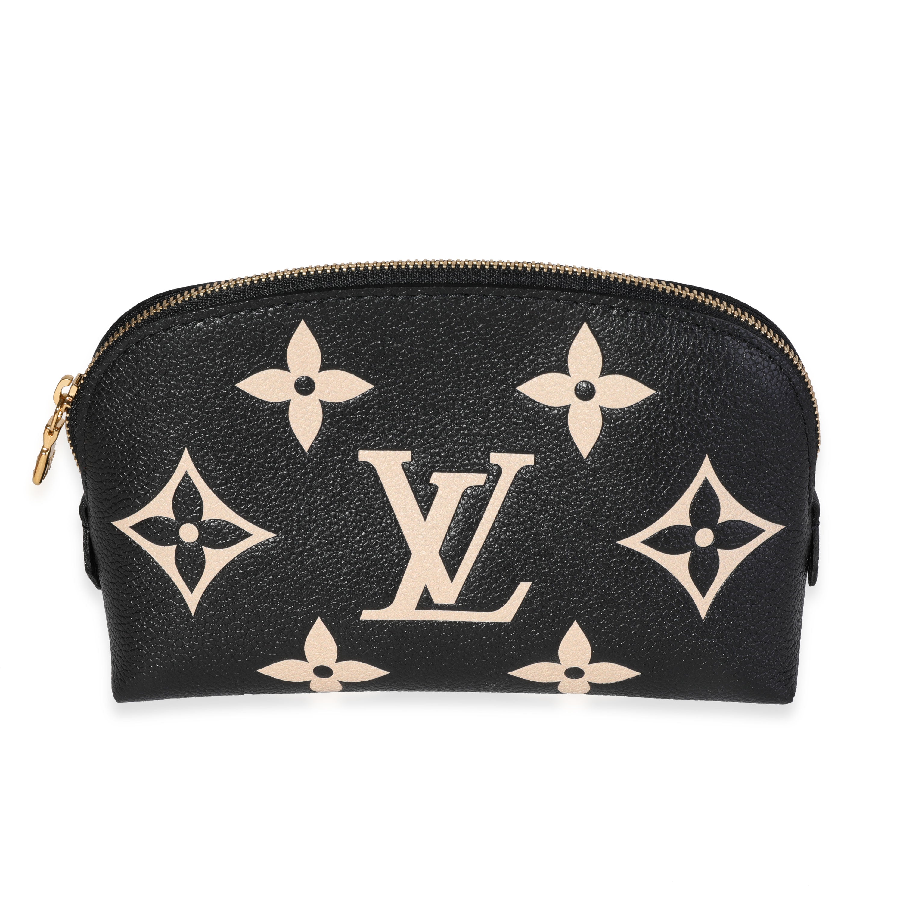 Louis Vuitton Black Monogram Empreinte Leather Cosmetic Pouch, myGemma, SG