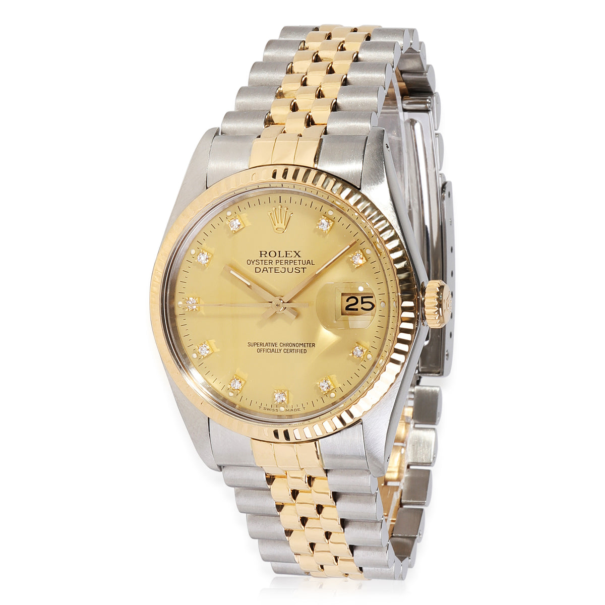 Rolex Datejust 16013 Men's Watch in 18kt Stainless Steel/Yellow Gold