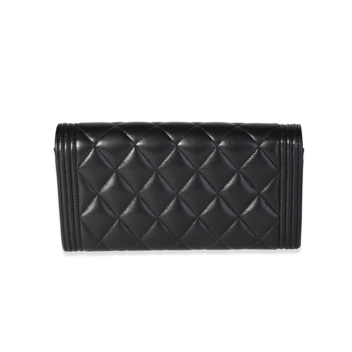 Chanel Black Quilted Lambskin Boy Wallet