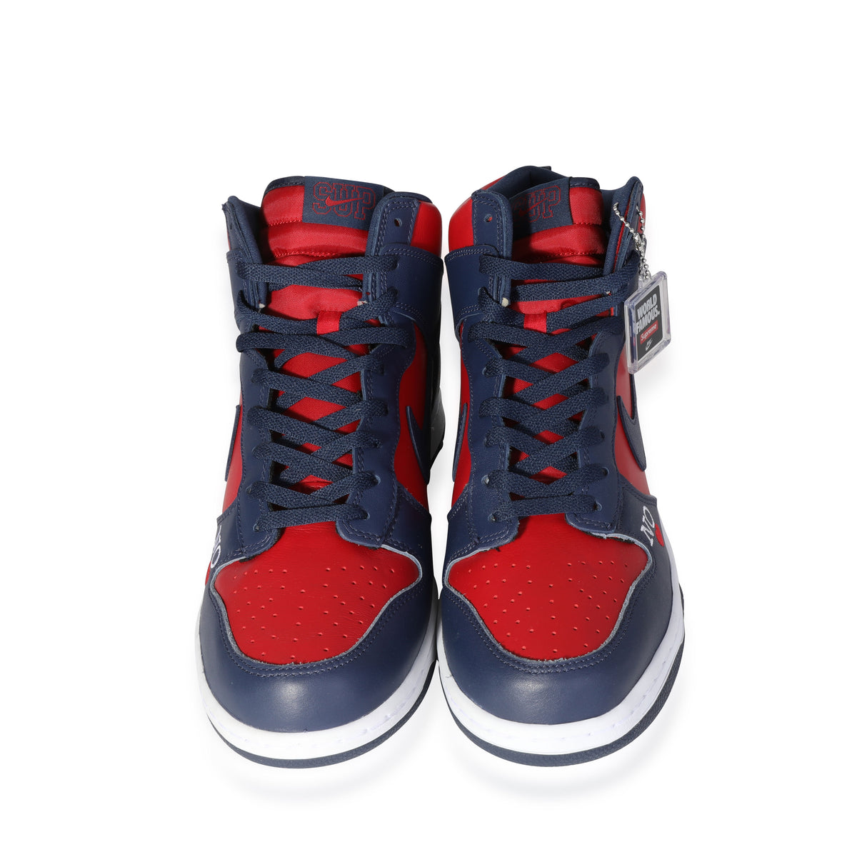 Supreme x Dunk High SB By Any Means - Red Navy