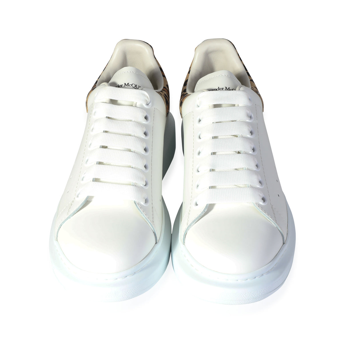 Alexander McQueen Wmns Oversized Sneaker 'White Leopard'