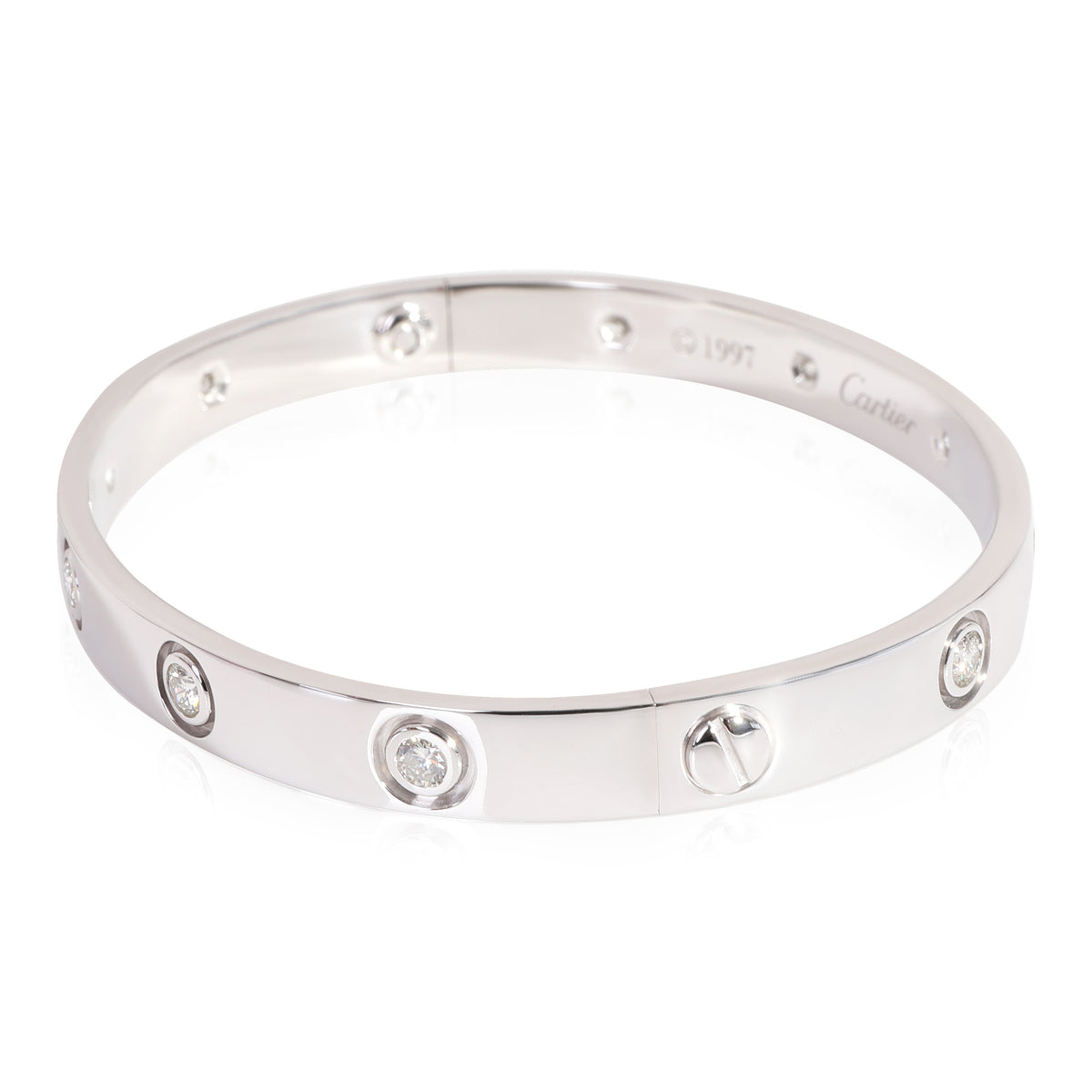 Cartier Love Bracelet, 10 Diamonds (White Gold)