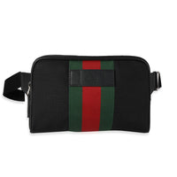 Gucci Black Techno Web Belt Bag
