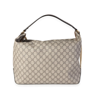 Gucci Brown GG Supreme Linea A Chain Hobo