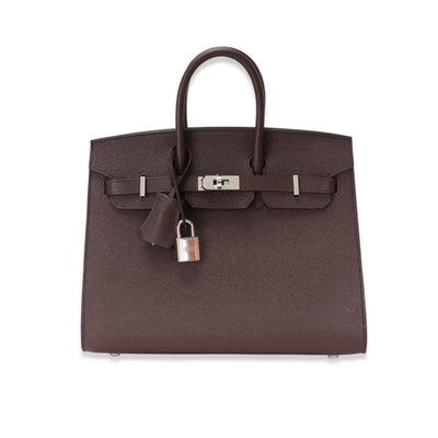 NIB Hermès Rouge Sellier Epsom Sellier Birkin 25 PHW