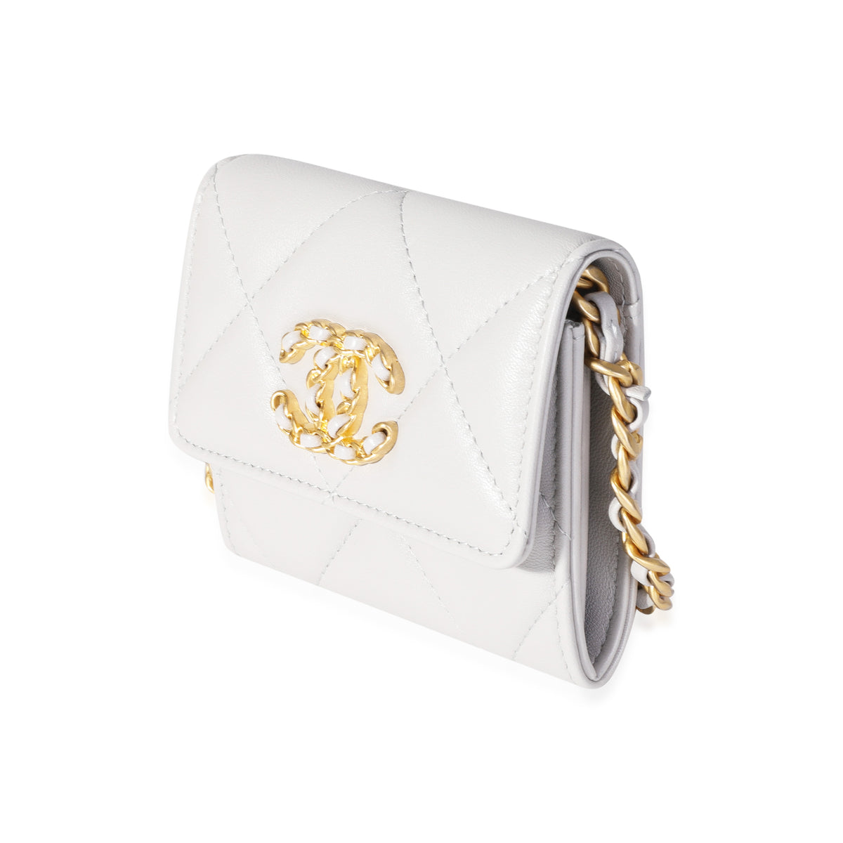 Chanel flap coin purse with chain