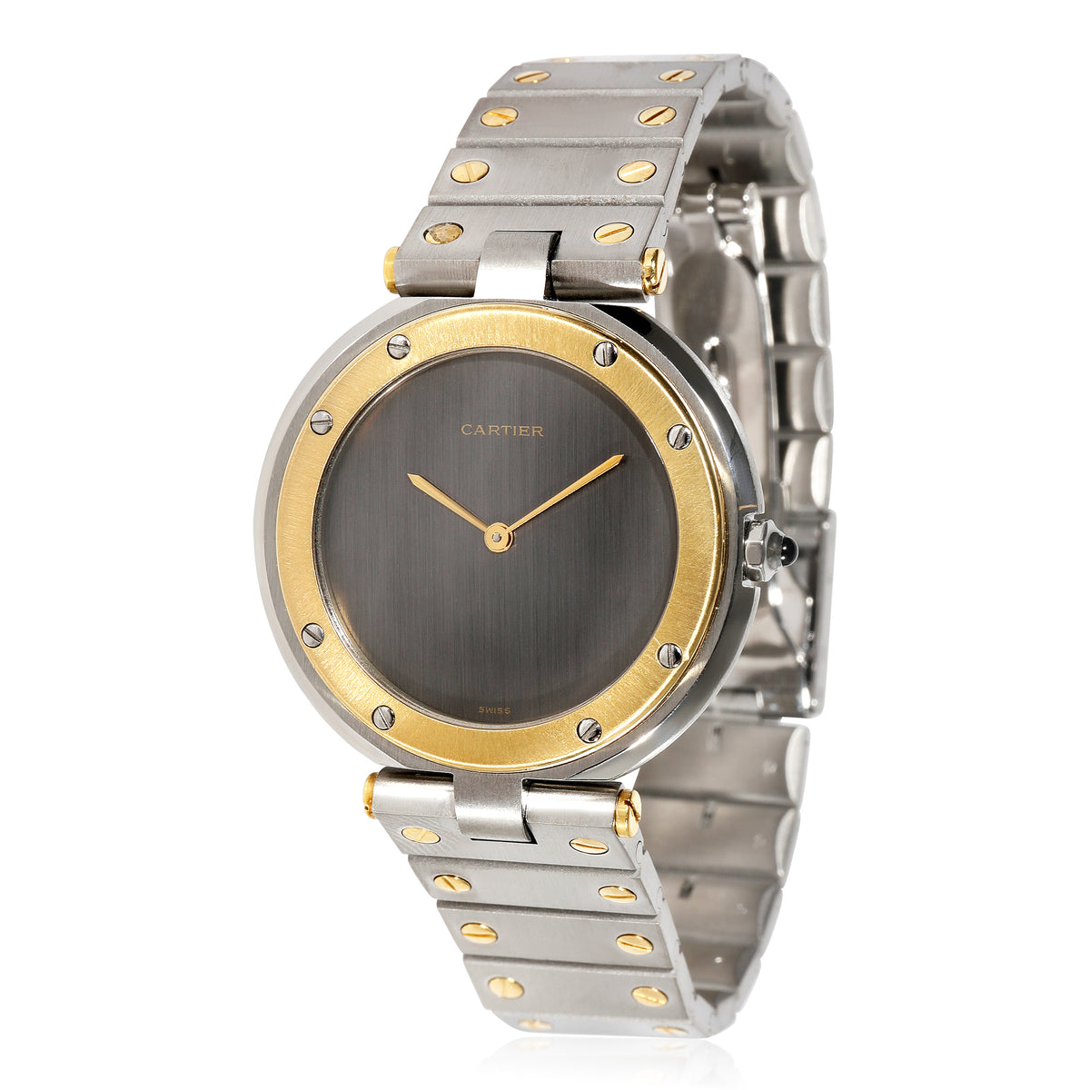 Cartier Santos Ronde 8191 Unisex Watch in Stainless Steel Yellow Gold