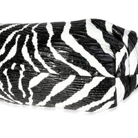 Bottega Veneta Black & White Zebra Calfskin Chain Pouch