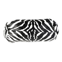 Bottega Veneta Black & White Zebra Calfskin Chain Pouch