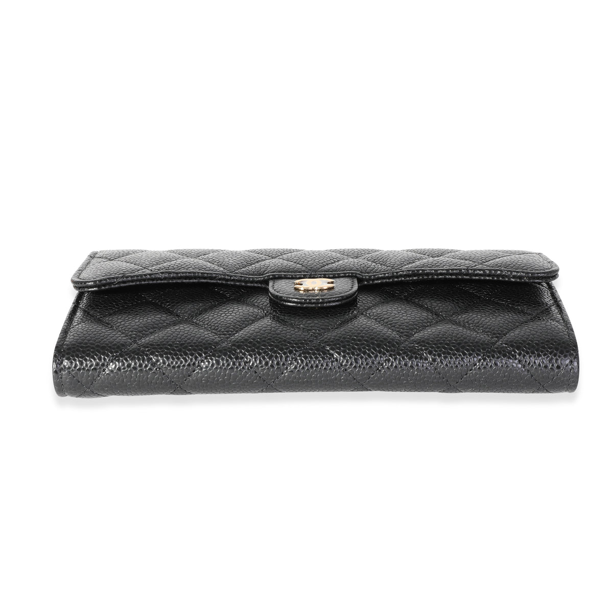 Chanel Black Quilted Caviar Classic Wallet, myGemma