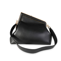 Fendi Black Nappa Leather Medium First Bag