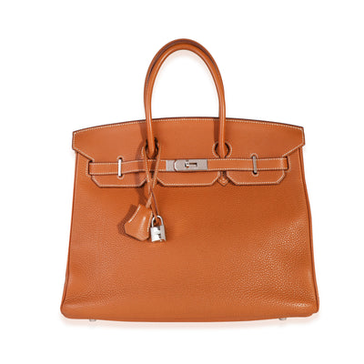 Hermès Gold Togo Birkin 35 PHW