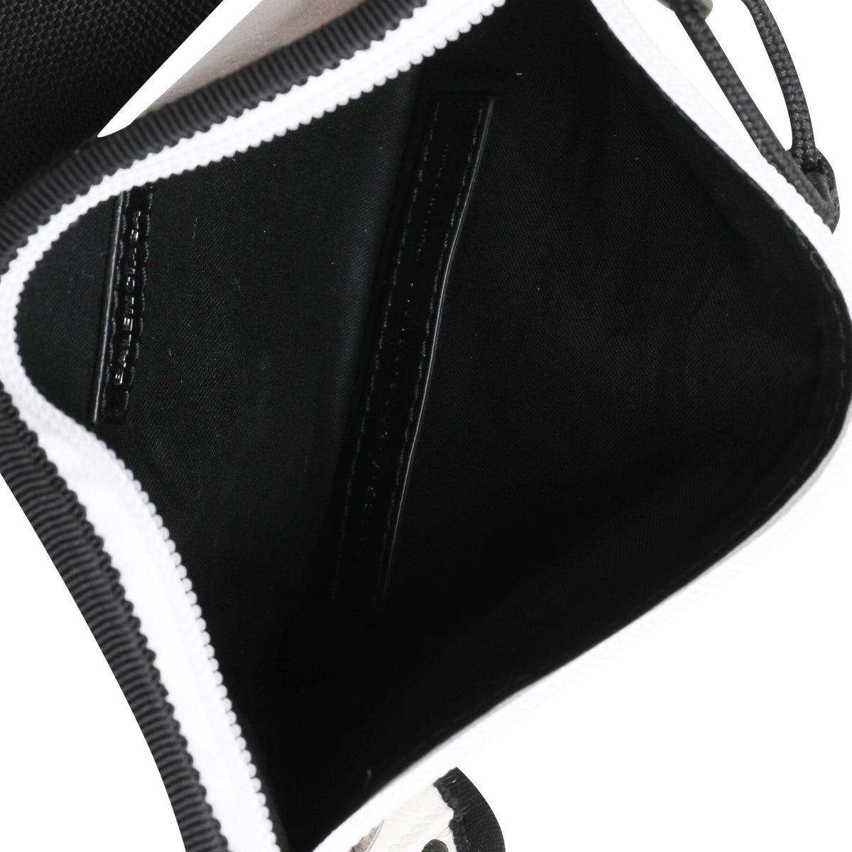 Balenciaga White Leather & Black  Weekend Belt Bag