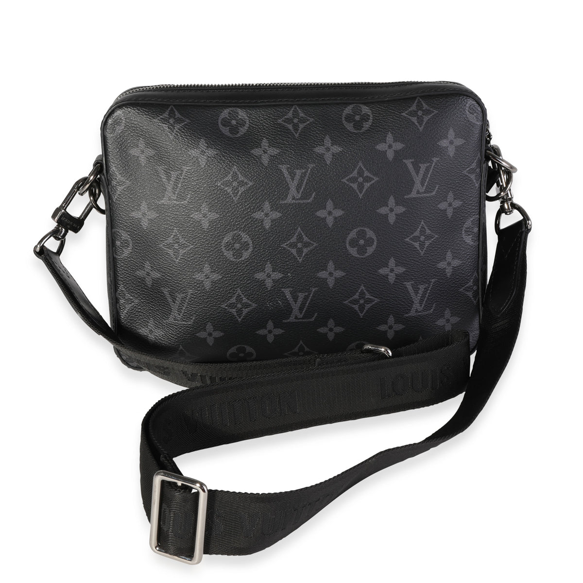 Loui Vuitton Black Monogram Trio Messenger Shoulder Bag Strap Louis Vuitton