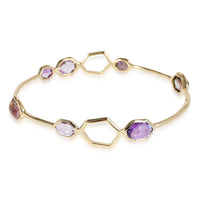 Ippolita Rock Candy Amethyst Bracelet in 18k Yellow Gold