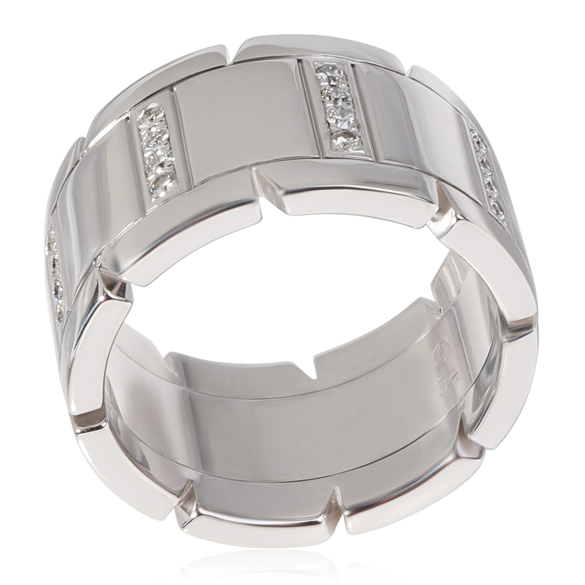 Cartier Tank Francaise Diamond Band in 18k White Gold 0.4 CTW