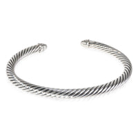 David Yurman Cable Classic Diamond Bracelet in  Sterling Silver 0.07 CTW