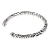 David Yurman Cable Classic Diamond Bracelet in  Sterling Silver 0.07 CTW