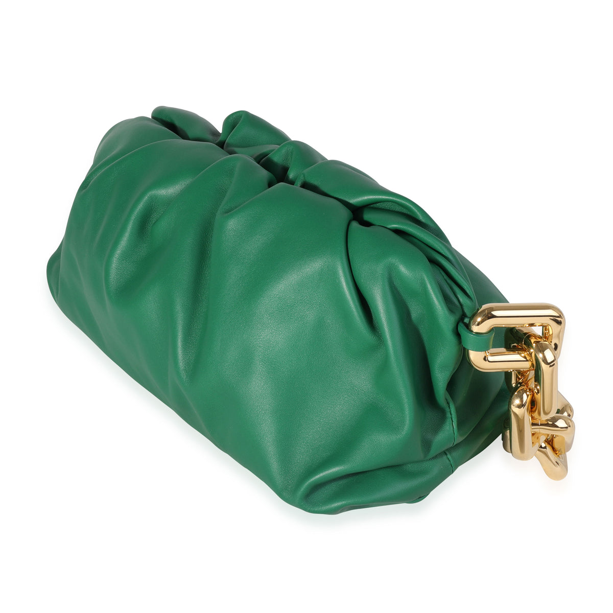 Bottega Veneta Racing Green Lambskin Chain Pouch
